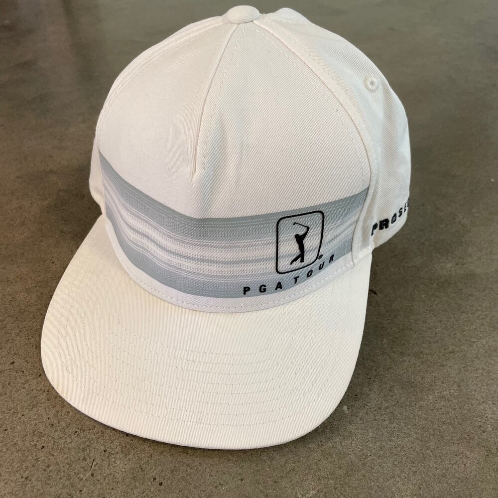 PGA Tour Pro Series White Golf Cap Mens hat accessory